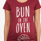Motherhood Maternity Women's Bun In The Oven Maternity Tee Red Size Small