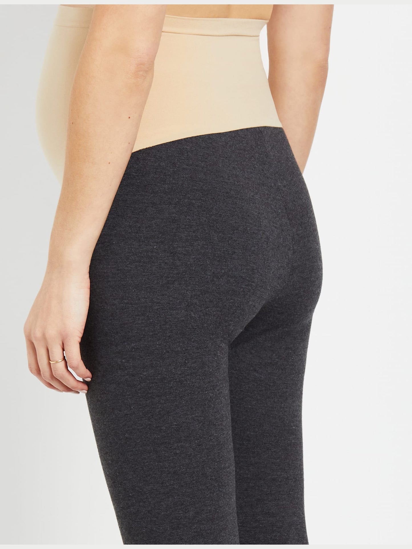 Motherhood Maternity Women's Essential Stretch Leggings Gray Size Small