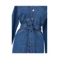 Veronica Beard - Women's Evelyn Cotton Denim Midi Dress