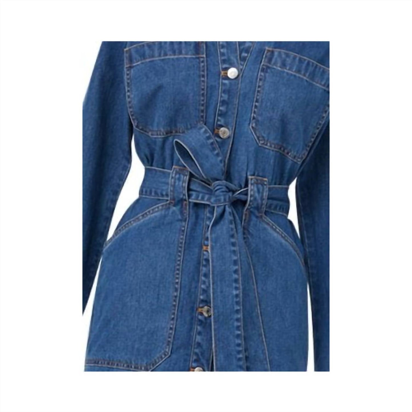 Veronica Beard - Women's Evelyn Cotton Denim Midi Dress