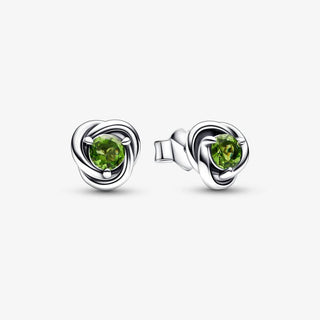 Pandora - Women's August Crystal Birthstone Eternity Circle Stud Earrings