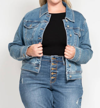 Judy Blue - Classic Vintage Wash Denim Jacket