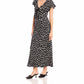 Fifteen Twenty - Emmeline Tie-front Bias Maxi Dress