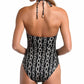 L'Agence - Emila Geo Halter Bandeau One Piece Swimsuit