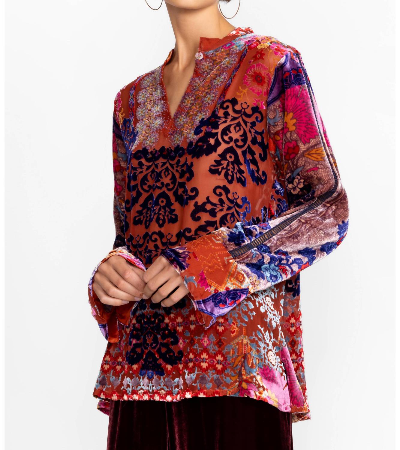 Johnny Was - Syriah Burnout Enta Blouse