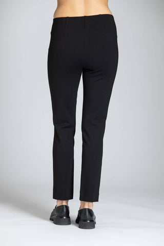 Apny - Pull-on Ponte Pants With Split Hem