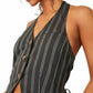 Free People - Striped Halter Vest