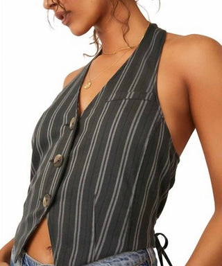 Free People - Striped Halter Vest