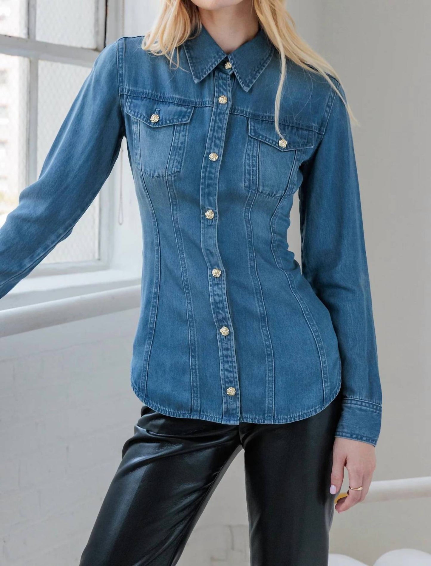 Generation Love - ANTOINETTE DENIM SHIRT