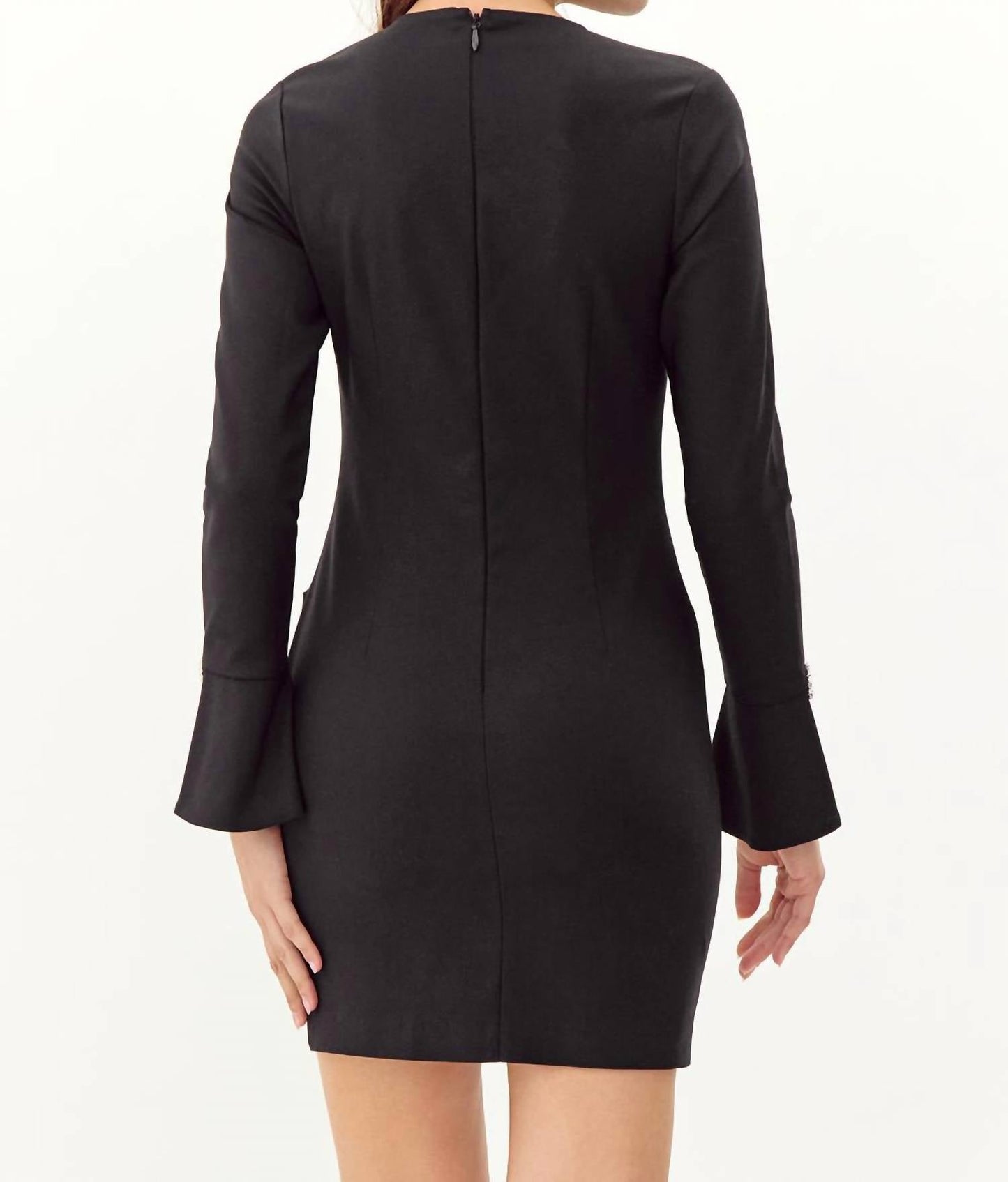Adelyn Rae - Carmelia Rhinestone Cuff Mini Dress