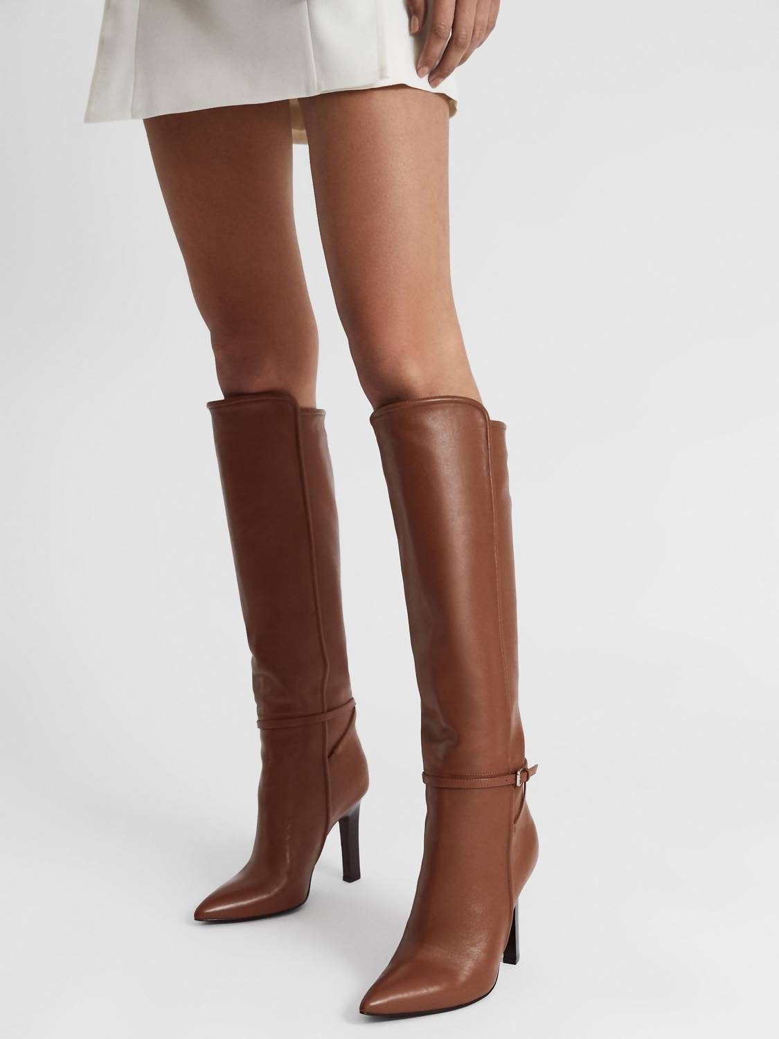 Reiss - Caitlin Leather Knee High Boots