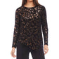 Karen Kane - Velvet Burnout Asymmetric Top