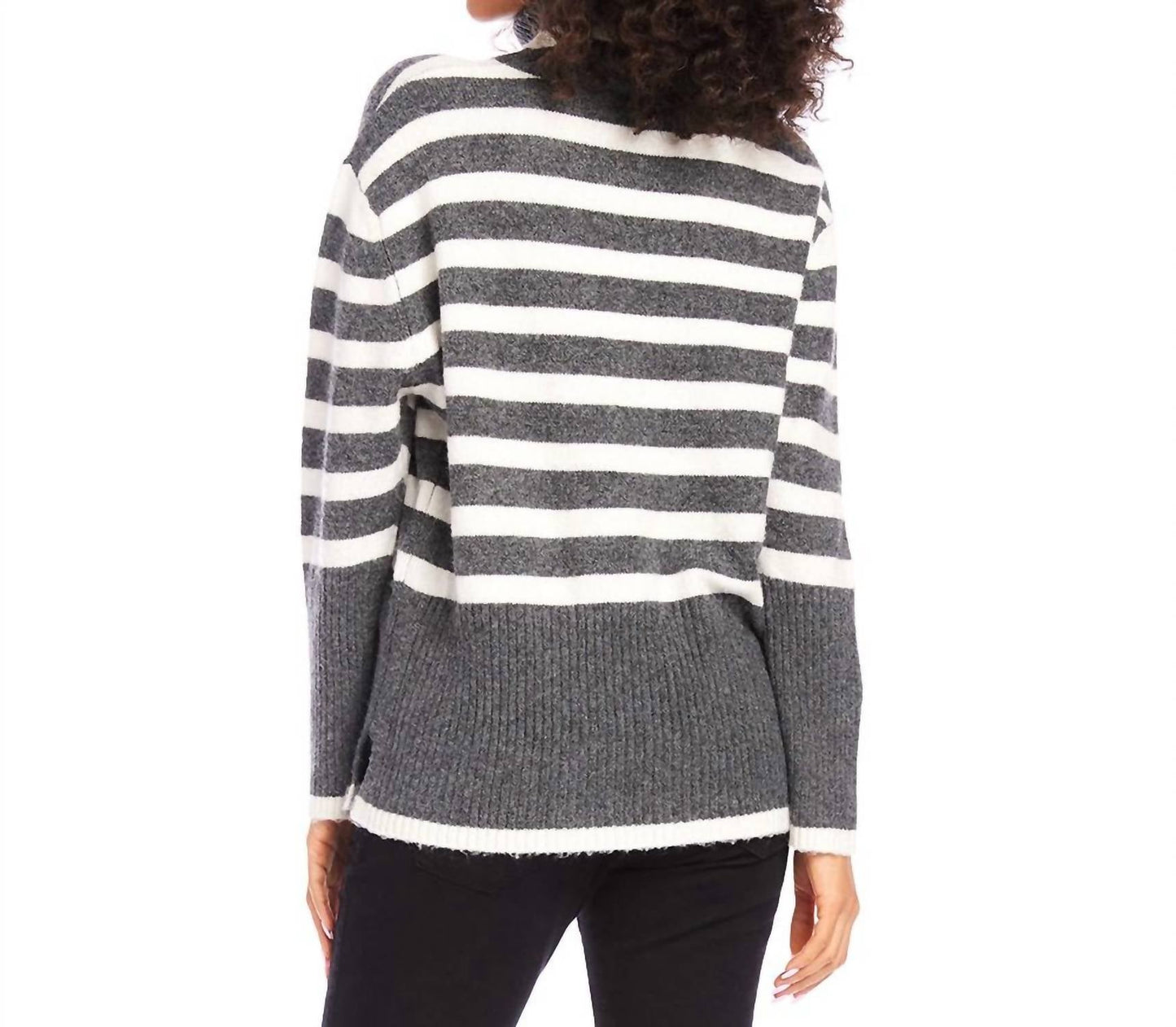 Karen Kane - Stripe Turtleneck Sweater