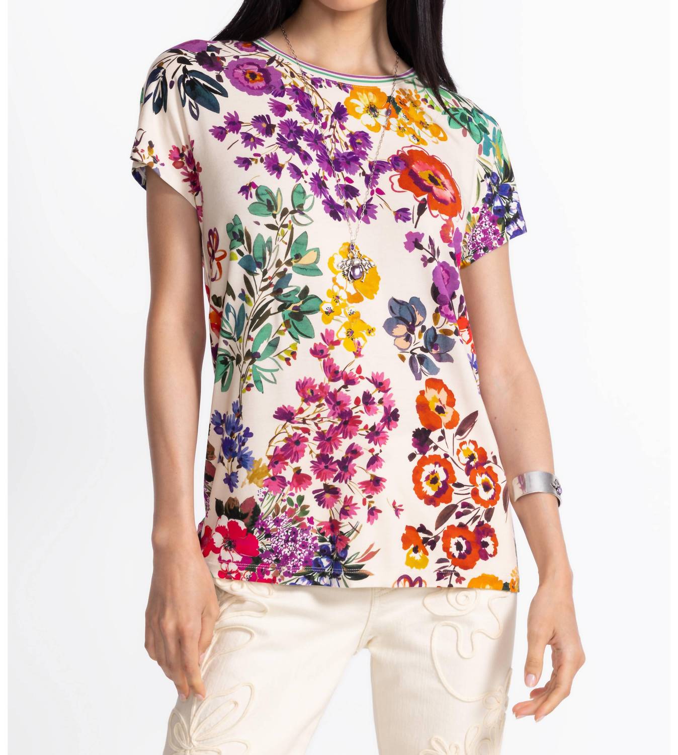 Johnny Was - Jaine Favorite Relaxed Dolman Sleeve Tee