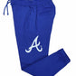 Mitchell & Ness - Men’s Cooperstown Mlb Repeat Logo Fleece Braves Sweatpants