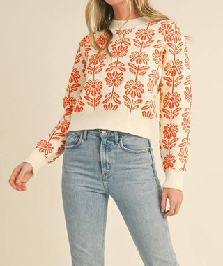 &Merci - Floral Pattern Sweater