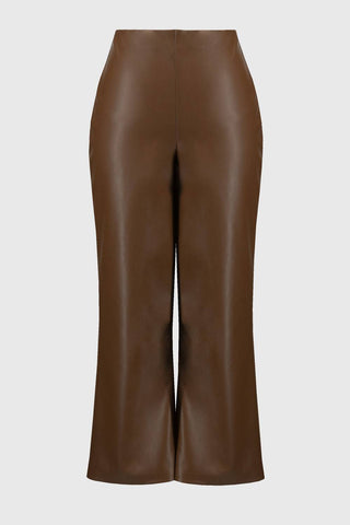 Joseph Ribkoff - Leatherette Wide-leg Pull-on Pants