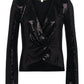 L'Agence - Katya Bell Sleeve Sequin Top