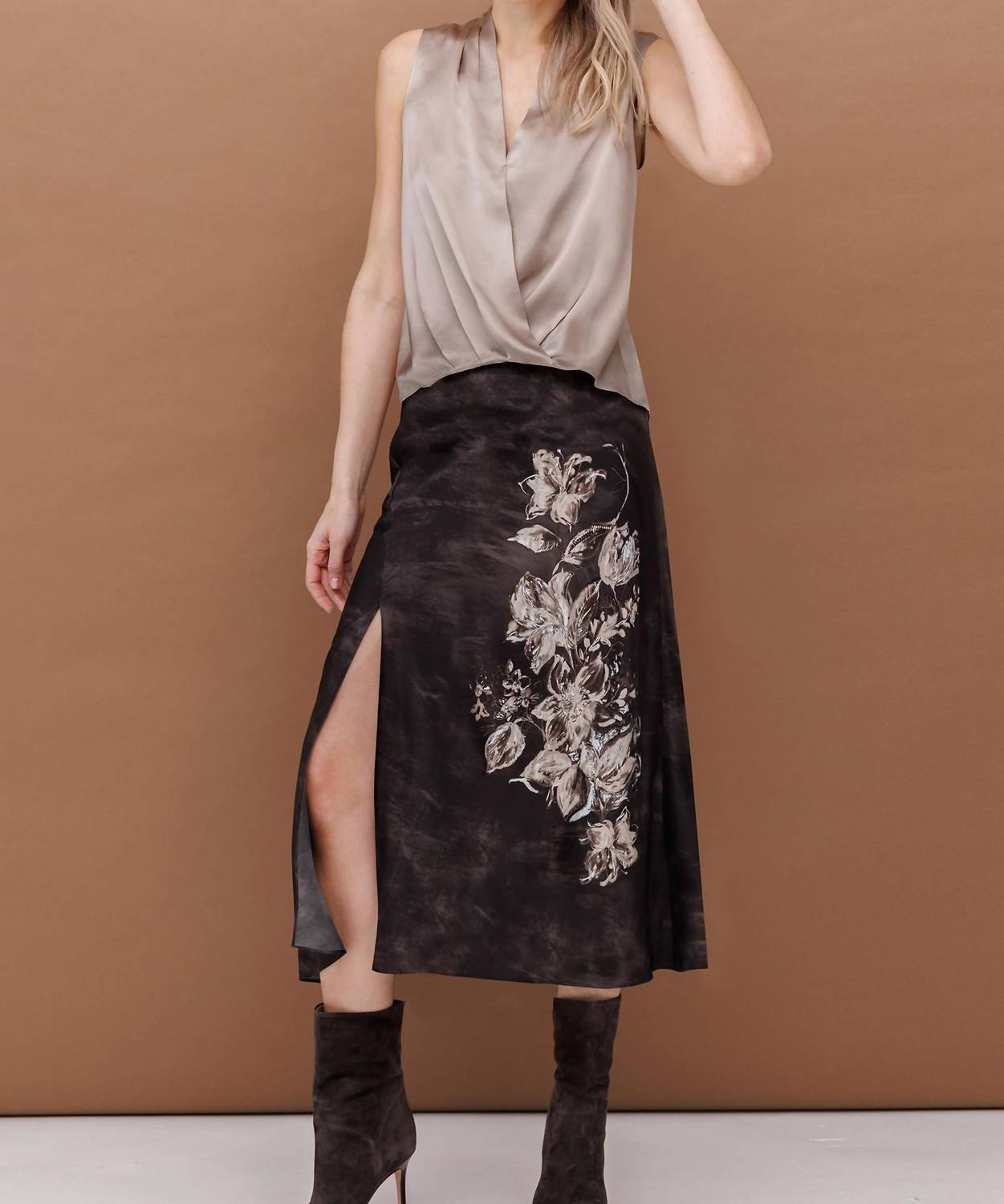 Go By Go Silk - Slit Difference Skirt