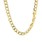 6.2mm 14k Yellow Gold Curb Chain