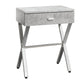 Accent Side X Table With Storage Drawer