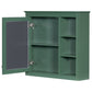 Wall Mounted Medicine Cabinet With Mirror and 3 Open Shelves
