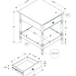 Accent Table, 2 Tier, Square, Traditional - Walnut