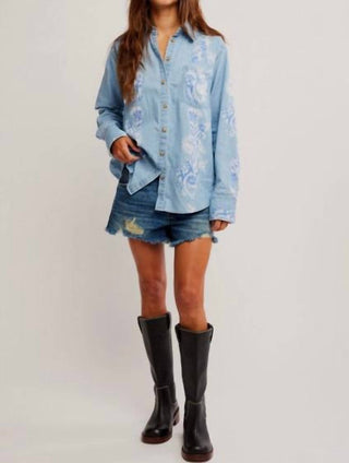 Free People - Airbrushed Denim Top