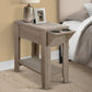 Accent Side Table, Storage, Lamp, Transitional Space-Saving Design
