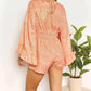 Double Take - Vibrant Print Surplice Romper