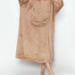 Double Take - Full Size Pocketed Hooded Midi Lounge Dress