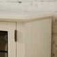 58" Modern TV Stand with Electric Fireplace and Storage