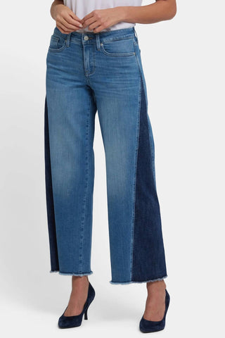Nydj - Contrast Teresa Wide Leg Jeans