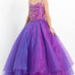 Rachel Allan - Beaded Bodice Organza Pageant Ball Gown