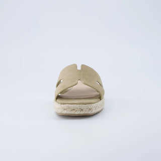 Cushionaire - Women’s Avocado Espadrille Slide Sandal