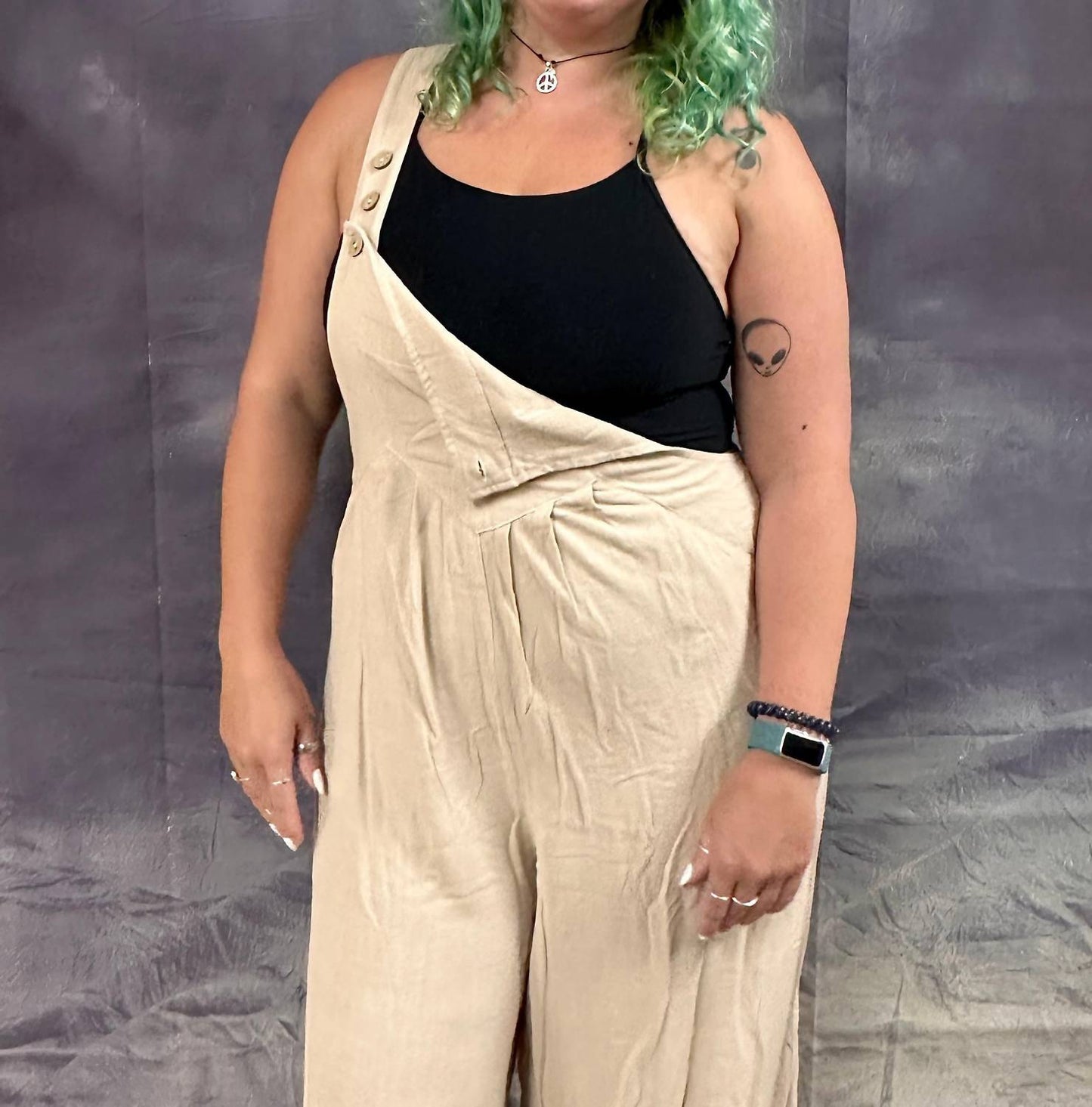 Bluivy - Women's Esther Wide Leg Overall Jumpsuit