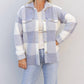Hem & Thread - Be There For You Check Pattern Shacket Sweater