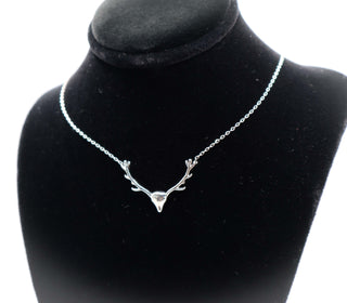 Enchanted Antler Charm Necklace | Nature-Inspired Elegance