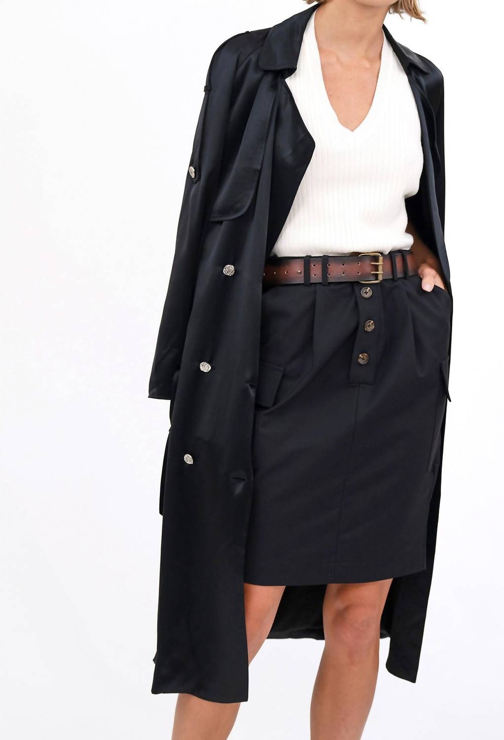 Nonchalant Label - Violet Trench Coat