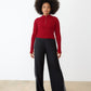 Ribbed Quarter-Zip Top