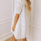 Entro - Floral Embroidered Button Down Dress