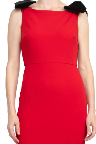 Alberto Makali - Sleeveless Bow Shoulder Mermaid Gown