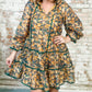 Entro - Floral Print Tiered Dress