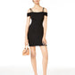 Teeze Me Junior's Off The Shoulder Dress Black Size 11