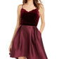 Teeze Me Women's New Fit Flare Dress Red Size 3