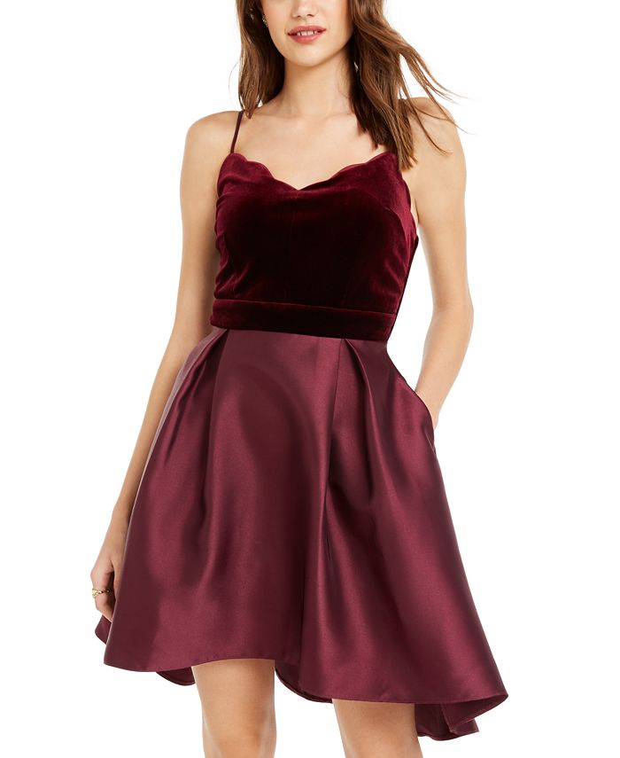 Teeze Me Women's New Fit Flare Dress Red Size 3