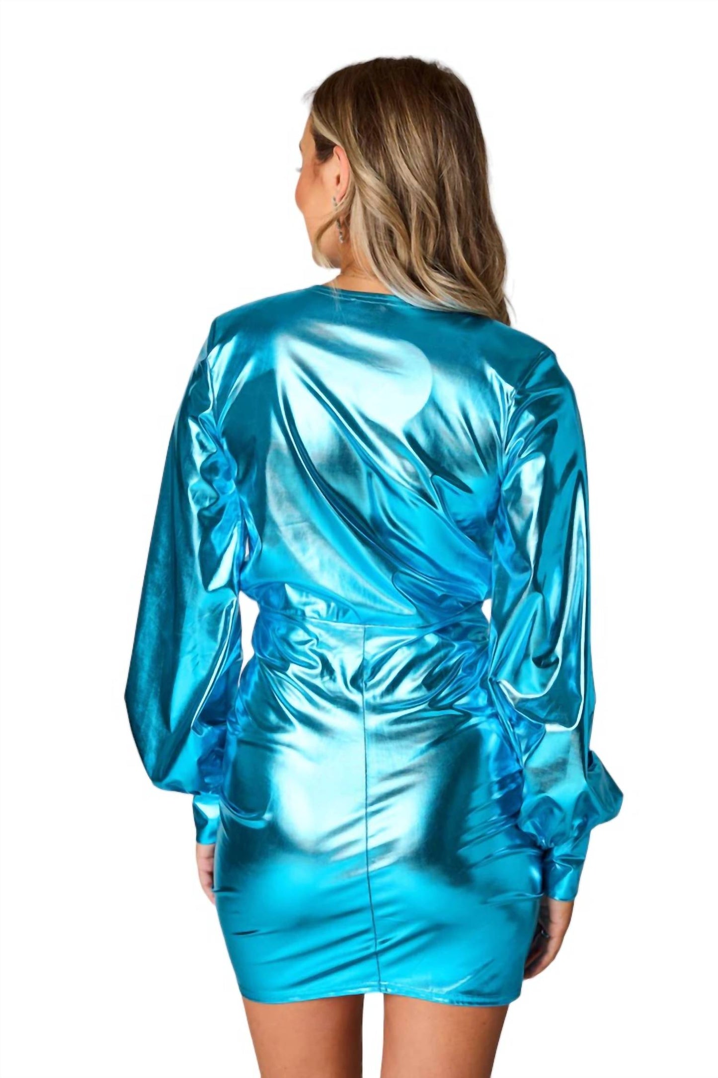Buddylove - Vaschel Mini Metallic Ruched Dress