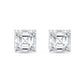 Diana M Jewels - 4.00 Cts Lab Grown Asscher Cut Stud Earrings