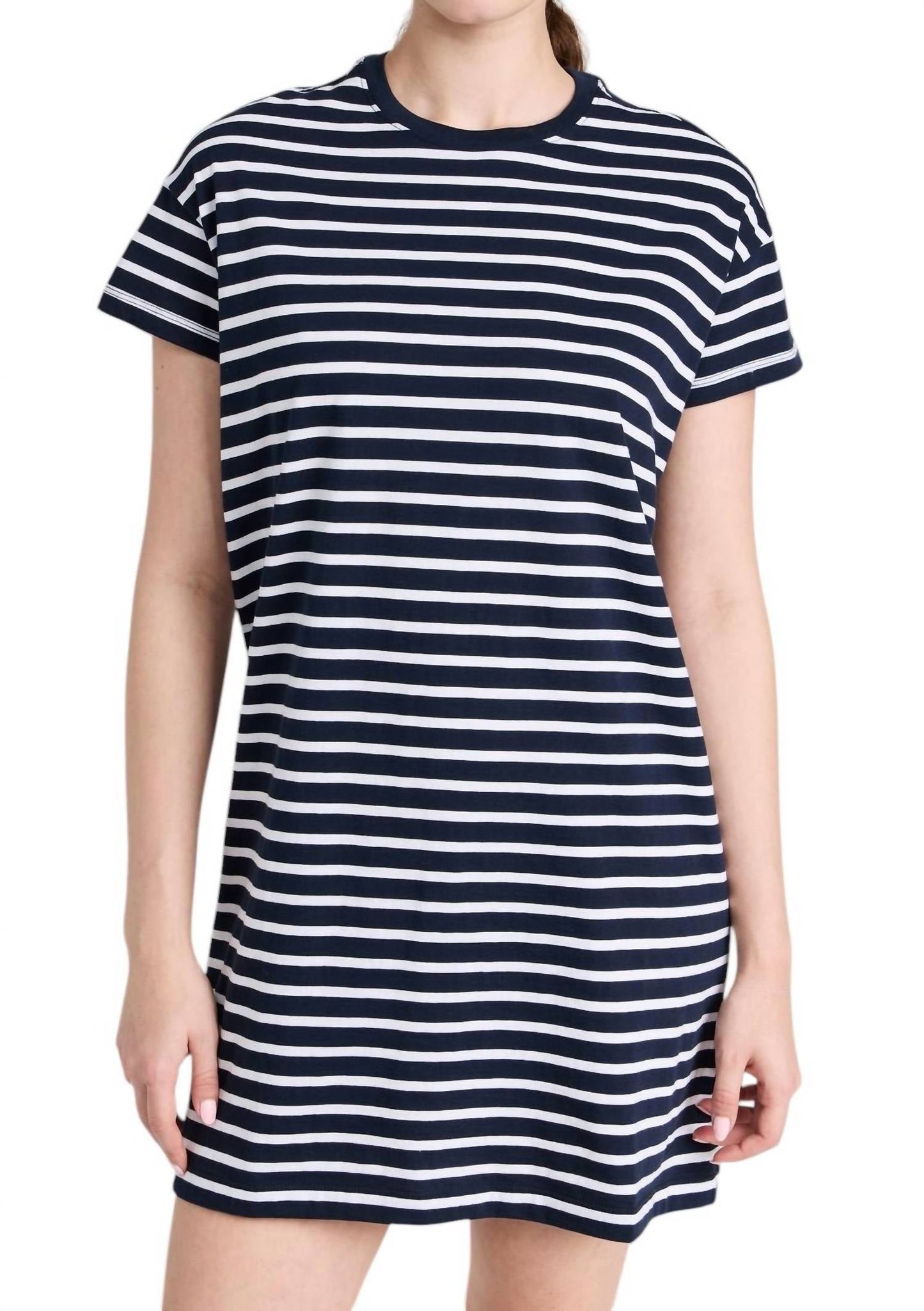 Atm - Jersey Stripe T-Shirt Dress