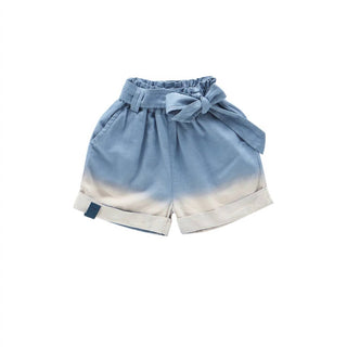 Omamimini - Denim Shorts with Belt